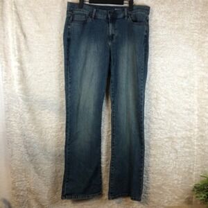 Stamp 10 Womens Boot Cut Jeans Blue Pockets Stretch Denim 12